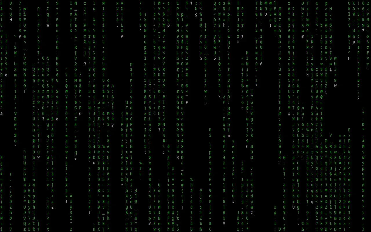 Matrix computer screen