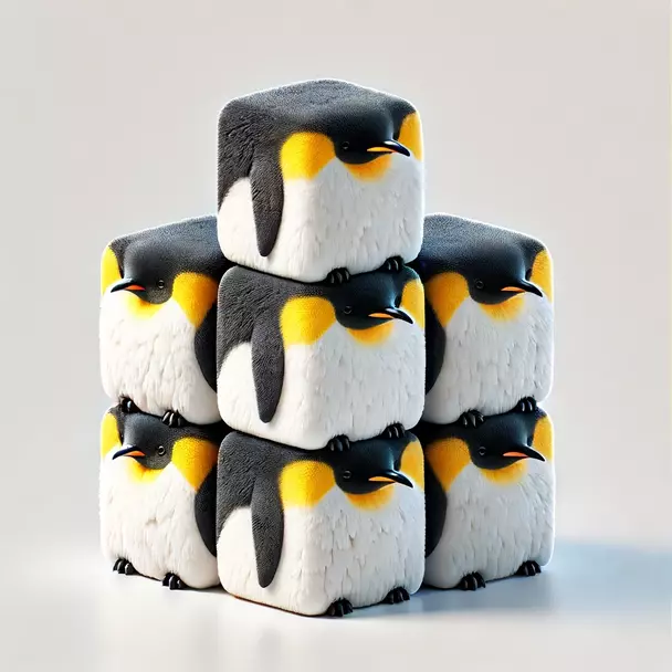 A stack of cubical penguins